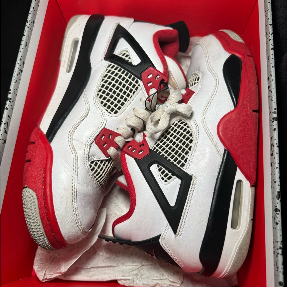 Jordan Kids Sneakers in Red, White, and Black